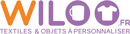 Logo de l'entreprise Wiloo.FR qui propose des objets personnalisés