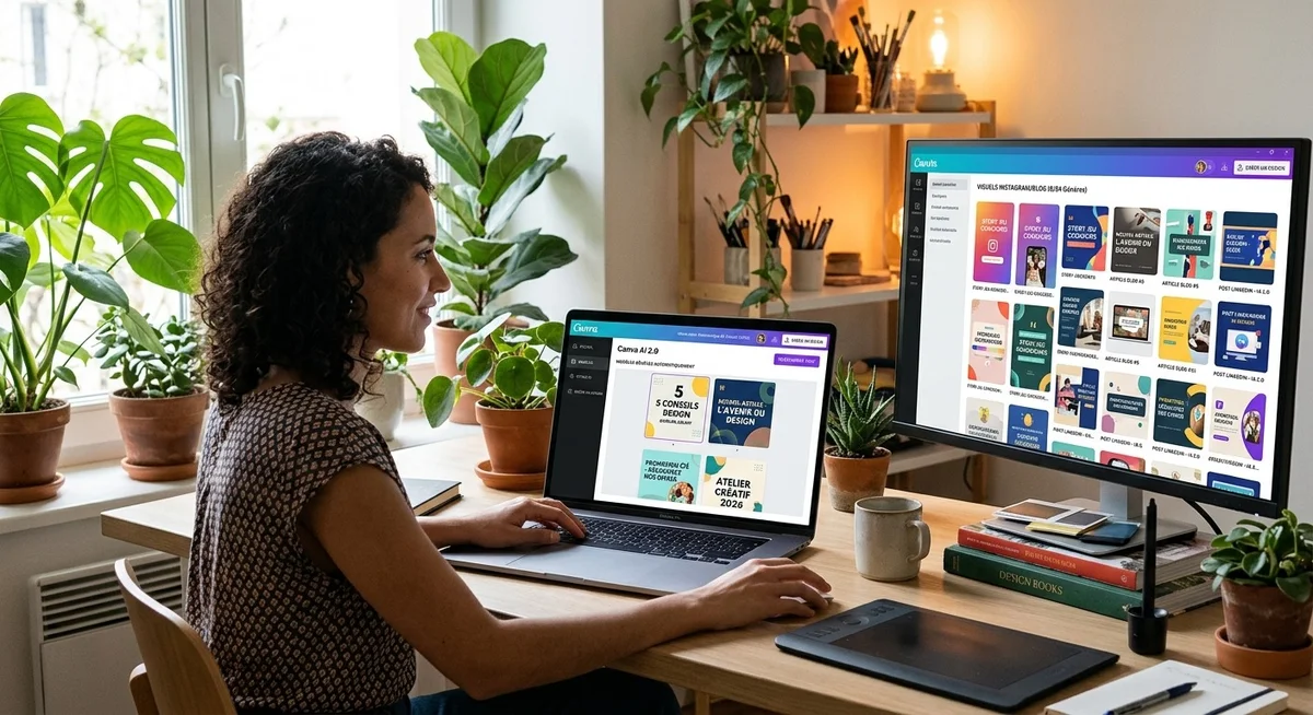 Création de visuels automatisée avec Canva AI 2.0 pour un blog en 2026